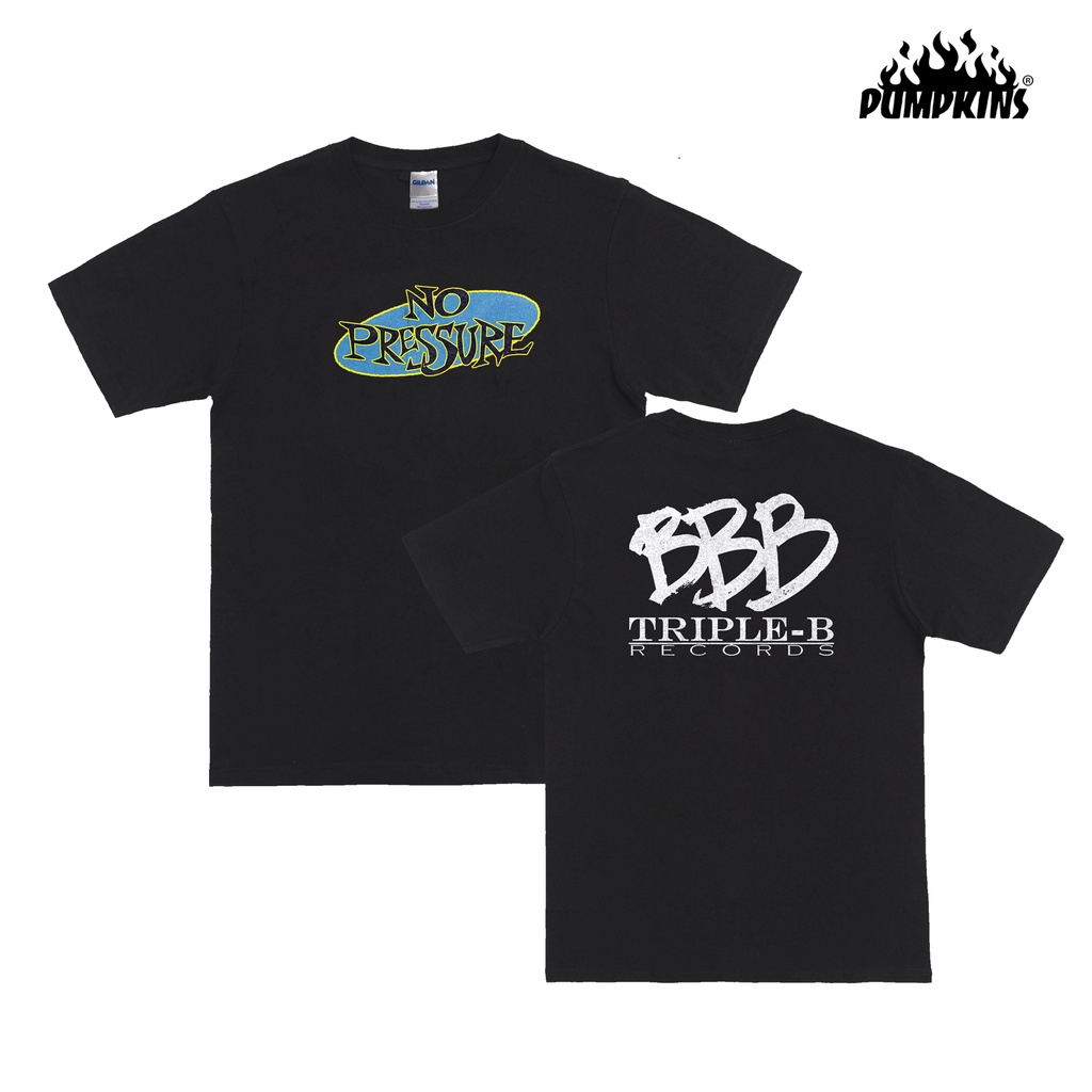 Kaos Band NO PRESSURE Triple B Record Tshirt Band Merchandise