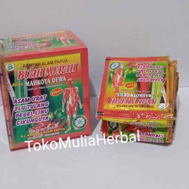 

✩Murah✱ Jamu buah merah Papua plus Mahkota Dewa / jamu asam urat Y85 ↔