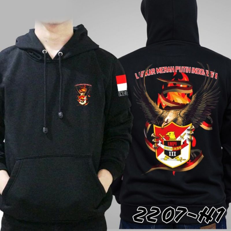 hoodie jaket sweater lmpi laskar merah putih indonesia