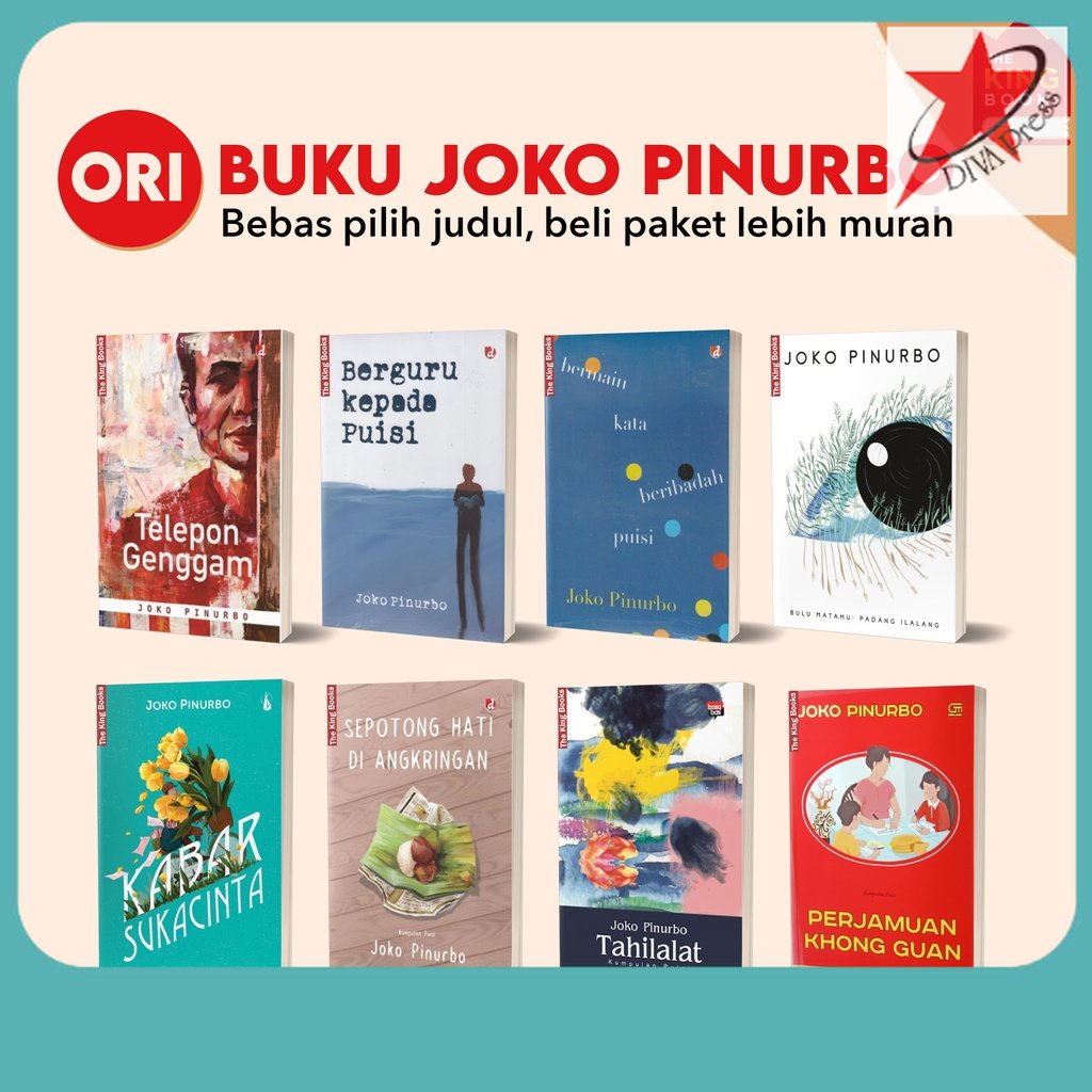 Promo Spesial 7 Buku Joko Pinurbo Berguru kepada puisi bulu matamu padang ilalang sepotong hati di a