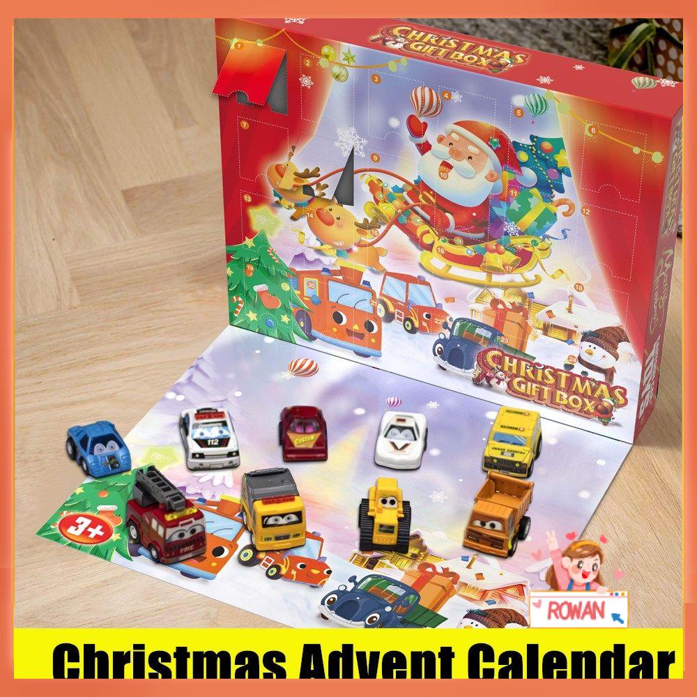 R-flower Kalender Advent Natal Hadiah Tersembunyi Gift Box Countdown Calendar Car Blind Box