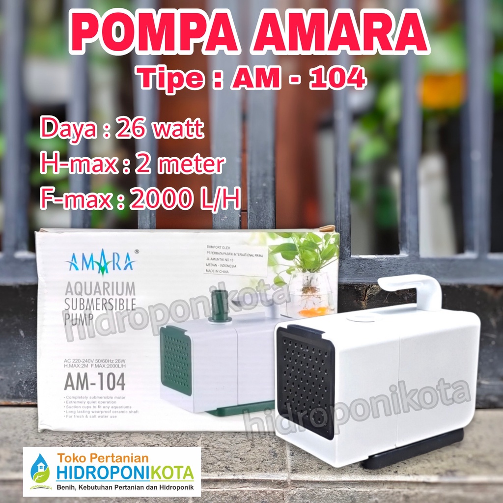 POMPA AMARA AM 104 - pompa hidroponik - pompa aquarium