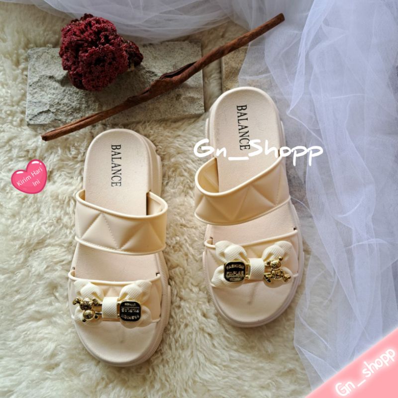 Sandal Wanita WEDGES BAN 2 PITA Import Terbaru 8891-A2