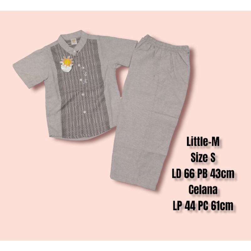 setelan Koko Little M x little boy