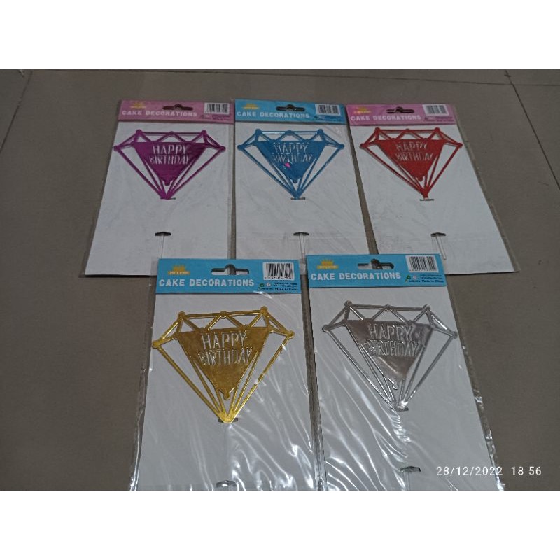 Topper cake acrilic diamond