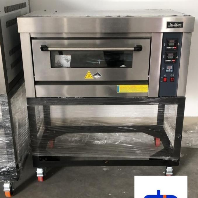 GAS OVEN 1 DECK 2 TRAY PLUS KAKI MEJA JIM MATE GARANSI RESMI RR8564R
