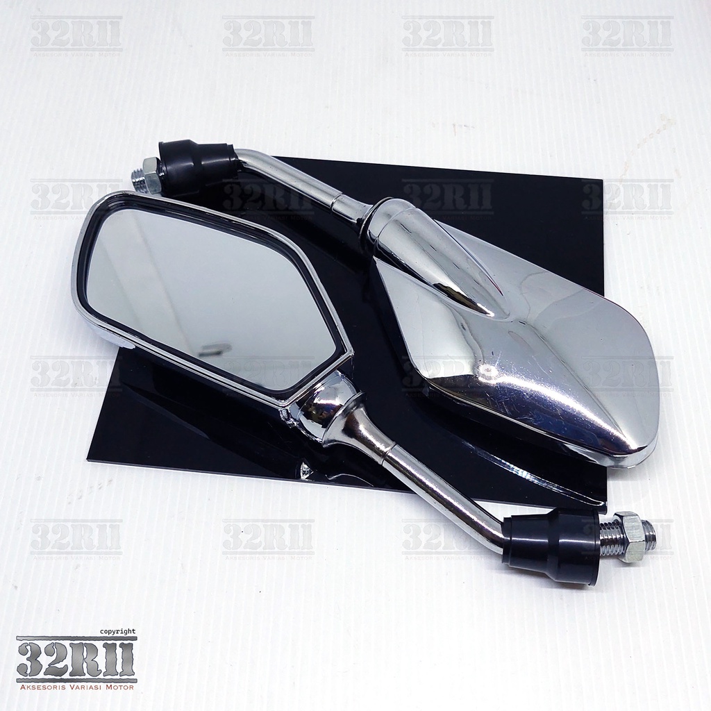 PROMO - Spion crom Plus handgrip jalu model ori honda jalu stang pcx harga 1 set