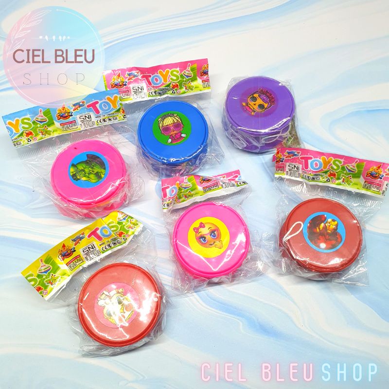 YOYO SMILE PLASTIK / MAINAN YOYO EMOJI 5 CM ECER TERMURAH / CIEL BLEU SHOP