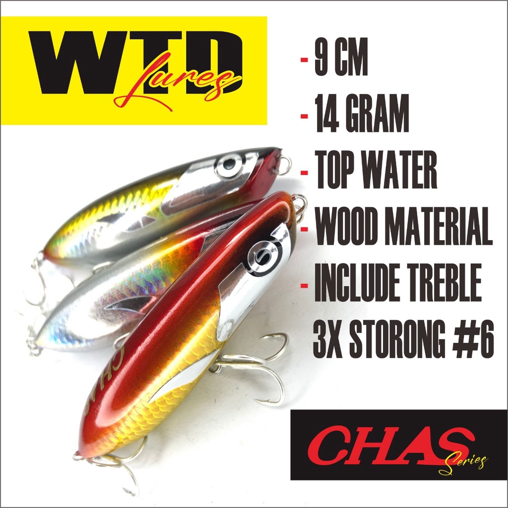 WTD Lure Umpan Top Water CHAS 9 cm 14 gram