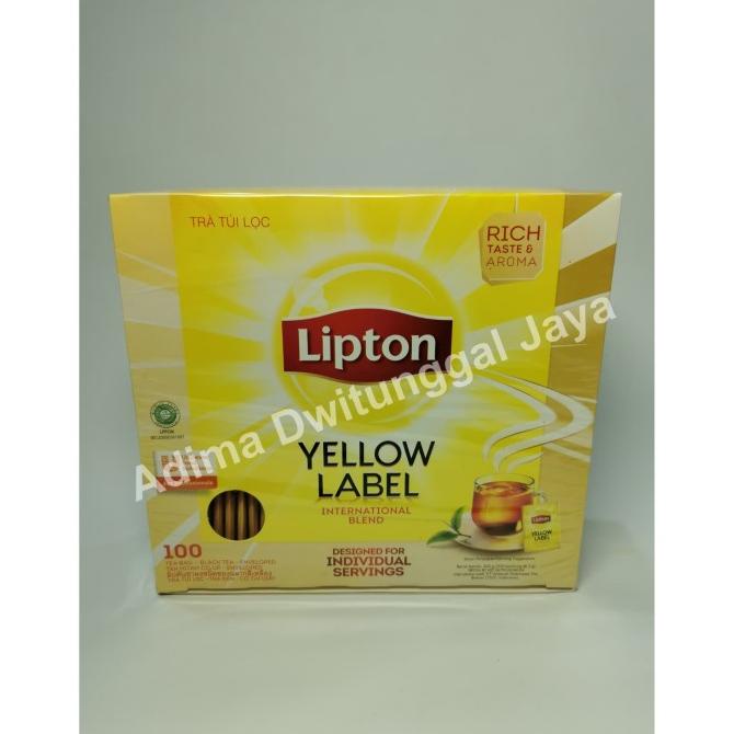 

Lipton Yellow Label 100 Tea Bag Envelope / Teh Lipton / Teh Hitam