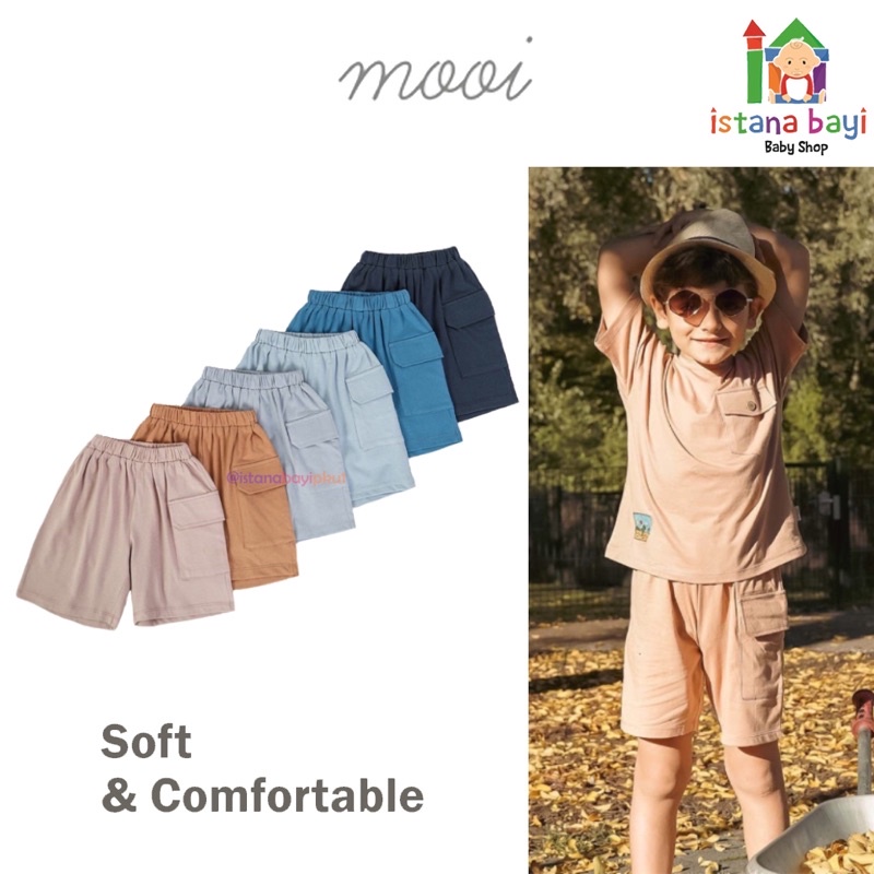 Mooi Celana Pendek Anak Farel Pocket Pants