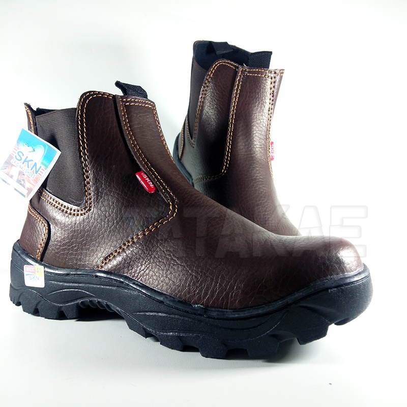 SEPATU SAFETY SEPTI SAVETI SLIP-ON SEPATU KESELAMATAN KERJA PABRIK INDUSTRI KINGSHOES BERKUALITAS HARGA MURAH SKN