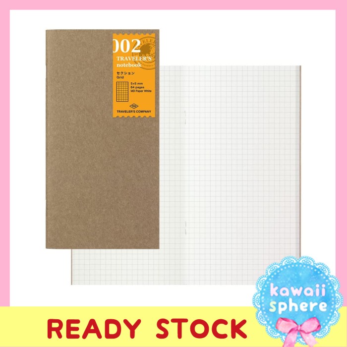 

Pad Midori Travelers Notebook 002 Regular Size Grid Refill