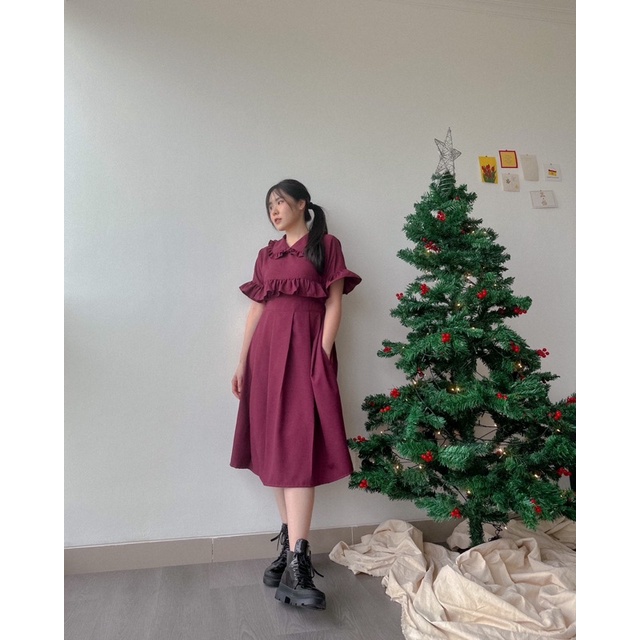 KANON- Suzume Dress - Dress midi vintage korean look