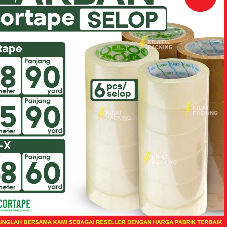 

■■■ Lakban Cortape Plakban Selotip Lakban Ekonomis Termurah Selop