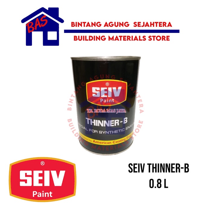 Thinner Thinner Thiner B Seiv Pencampur / Pengencer / Pelarut Cat Synthetic 1L