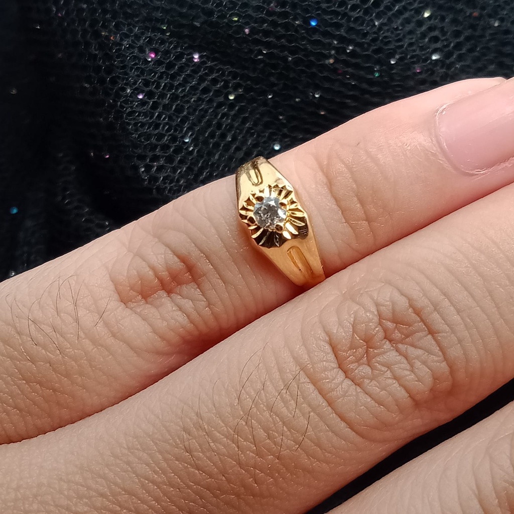 Cincin anak emas 17k - 1 gr kadar 750 - 4058