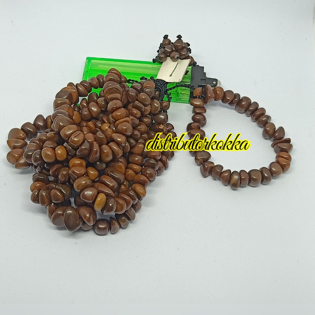10pcs gelang kokka kaukah kaokah KRIKIL COKLAT