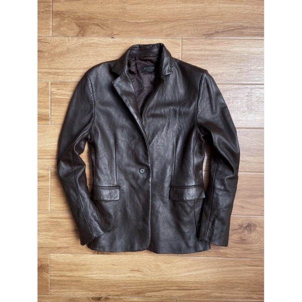 Blazer kulit jas kulit asli slim pl second preloved bekas