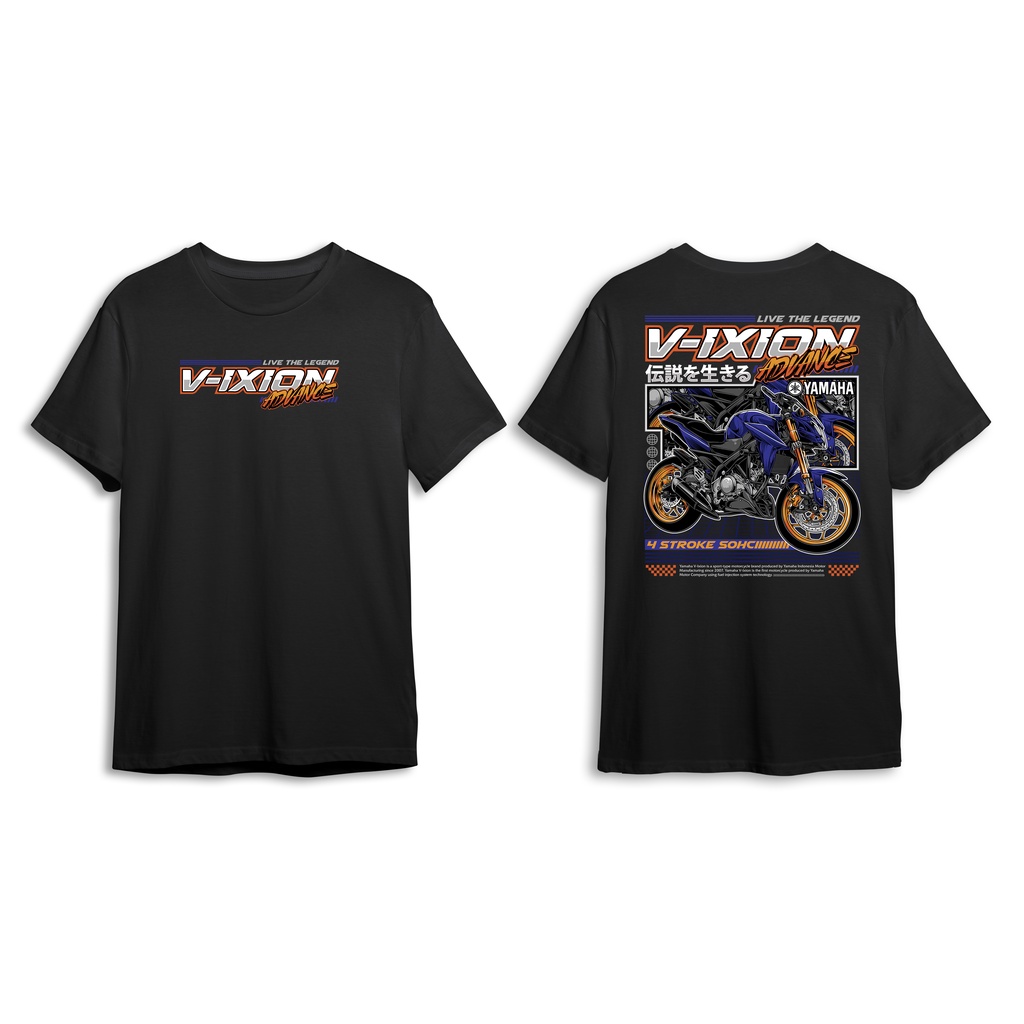 KAOS YAMAHA VIXION ADVANCE BAJU MOTOR VIXION PRIA WANITA