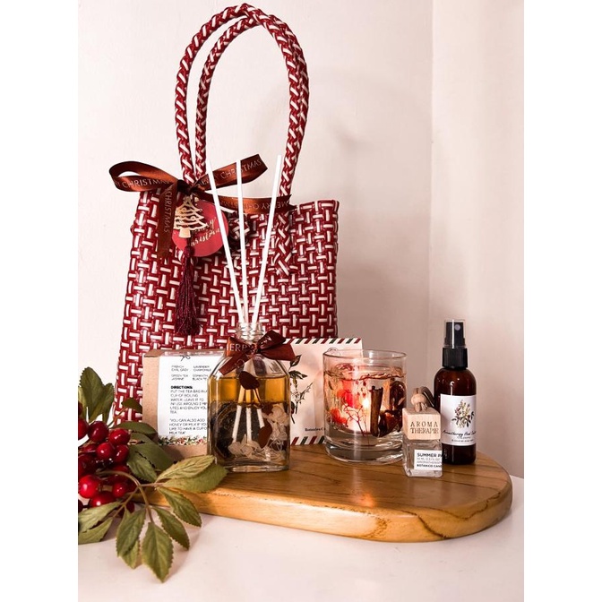 hampers natal / christmas hampers lilin aromaterapi - scented candle