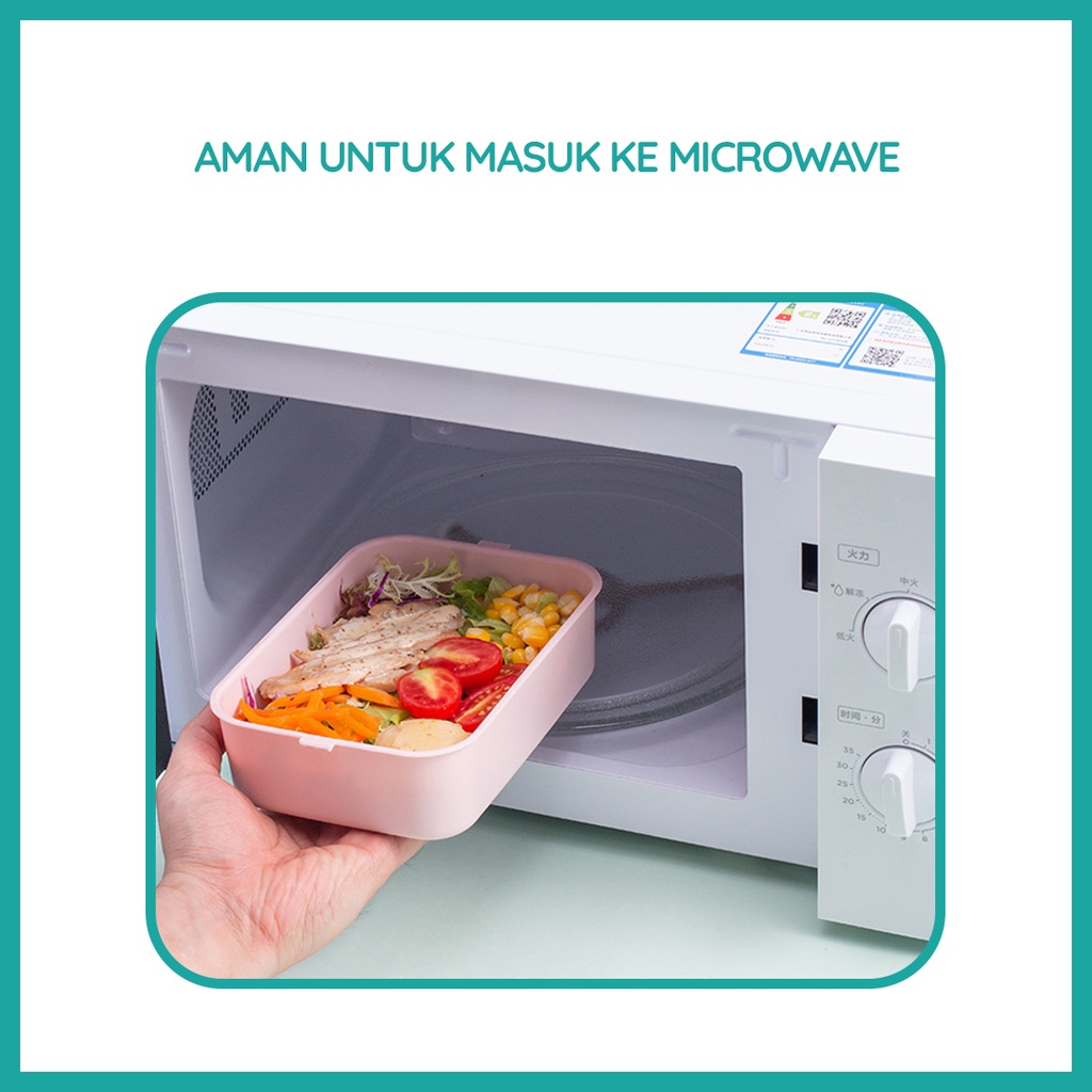 Kotak Makan Bekal Anak Tingkat / Lunch Box tingkat Sekat Multifungsi Microwavable / Kotak Makan 2 Lapis Set