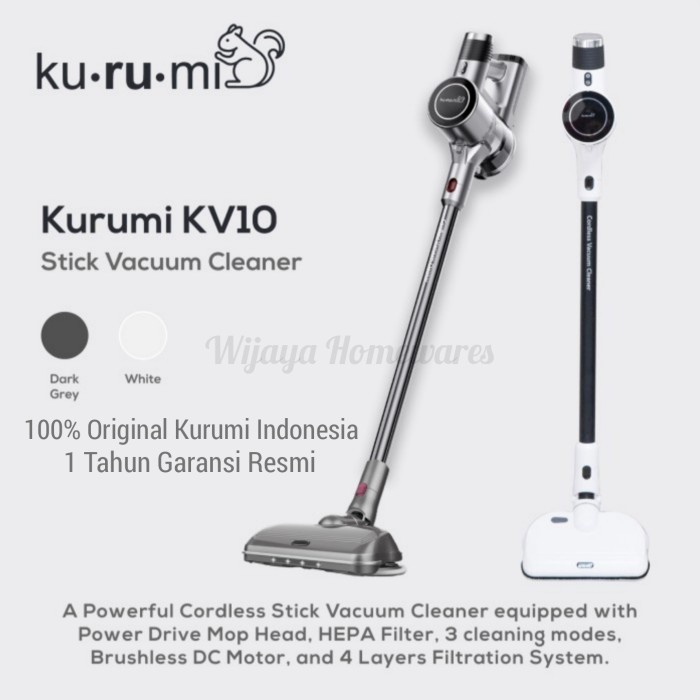 Kurumi Kv10 Stick Vacuum Cleaner Cordless / Kurumi Kv-10 Stick Vacuum