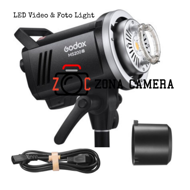 Jual Godox MS200V LED Video & Foto Light Lampu Studio MS200 MS 200V MS ...