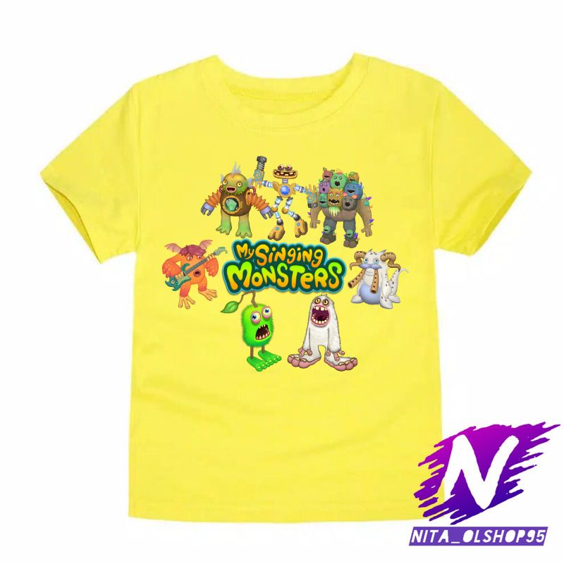 BAJU ANAK KAOS ANAK MY SINGING MONSTERS