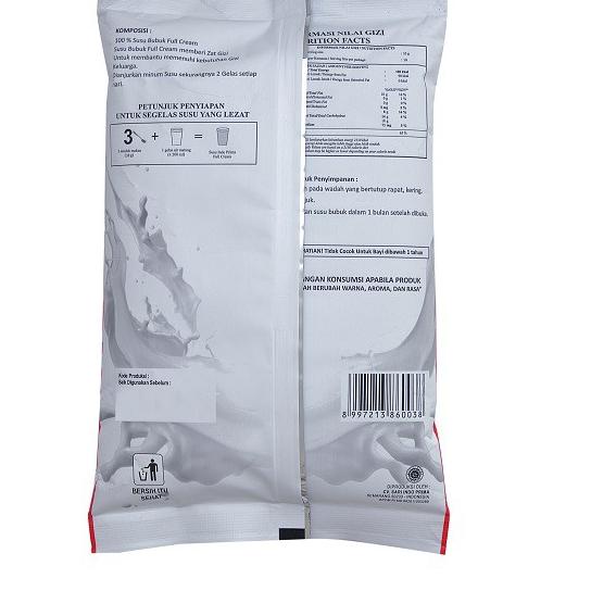 

Susu Bubuk Indoprima Full Cream (untuk penggemuk badan) ukuran 350 Gram