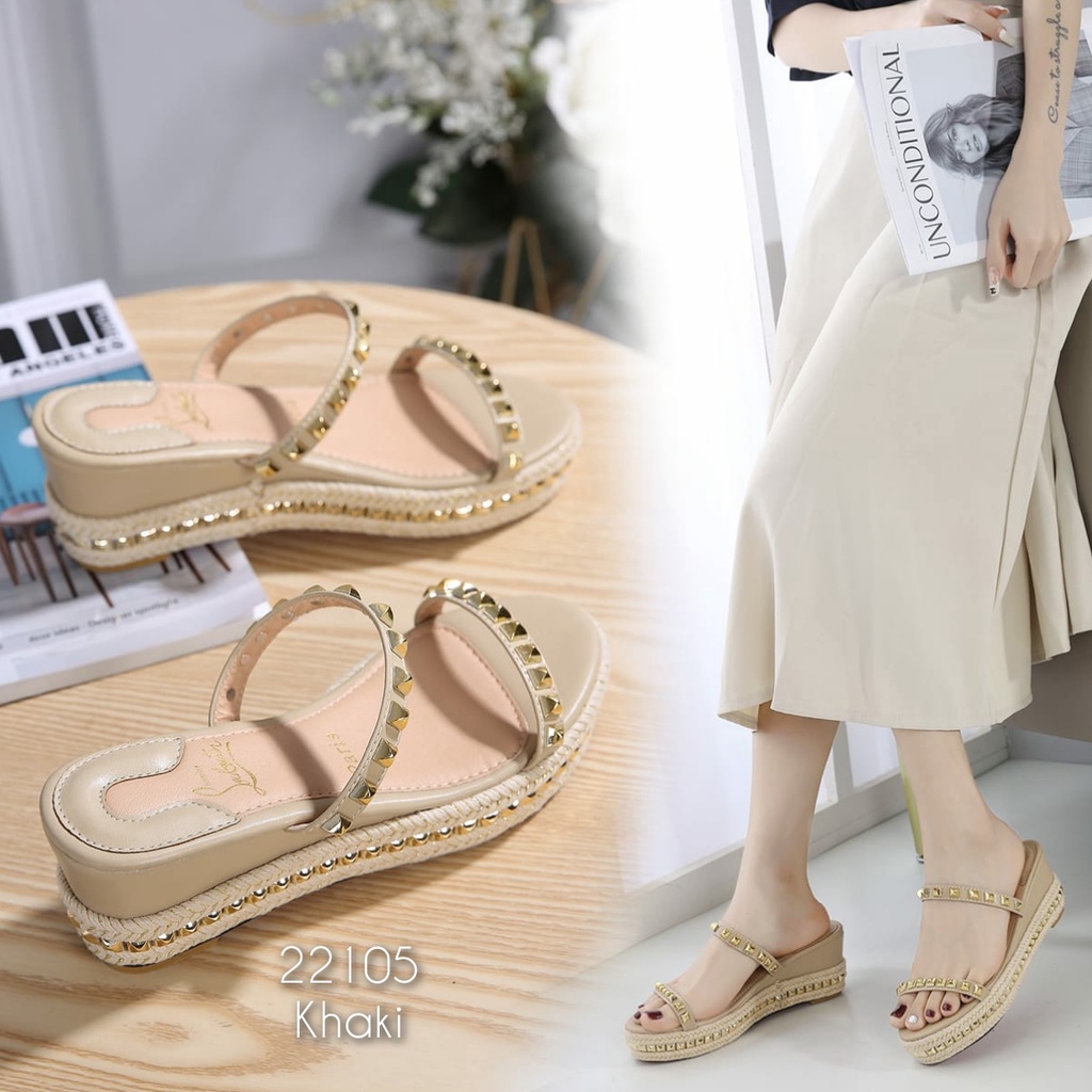 SANDAL WANITA IMPORT TERMURAH WEDGES KODE:  22105