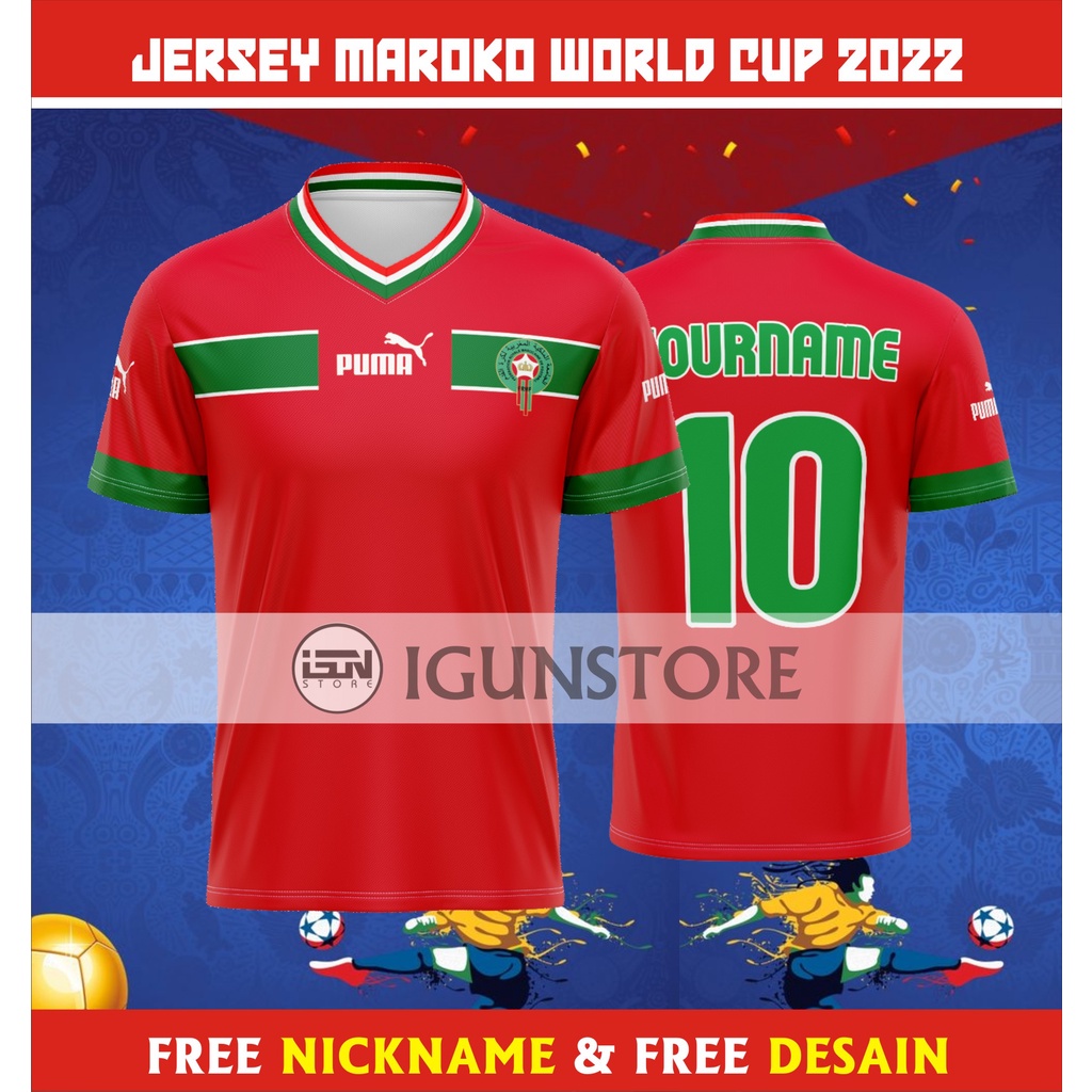 JERSEY MAROKO WORLD CUP 2022