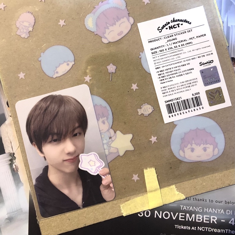 CLEAR STICKER SANRIO NCT [JISUNG]