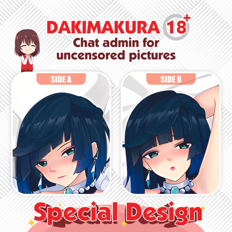 Dakimakura Yelan Genshin Impact 150x50 cm (Cover Only)