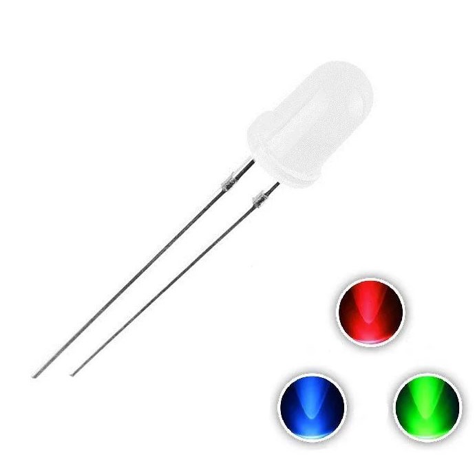 10PCS LED 5mm 3 Warna