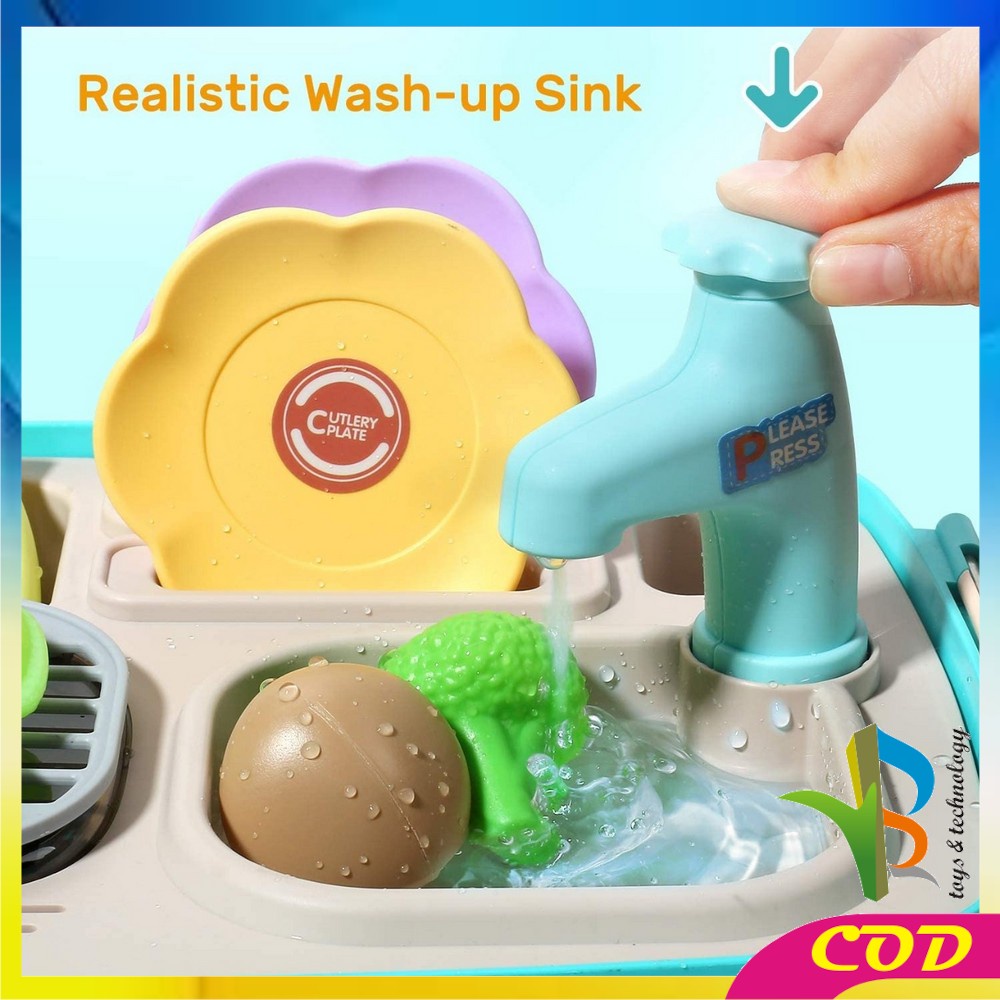 RB-M27 Mainan Home Picnic Kitchen Set 906 / Mainan Edukasi Anak Masak Masakan + Wastafel Cuci Piring