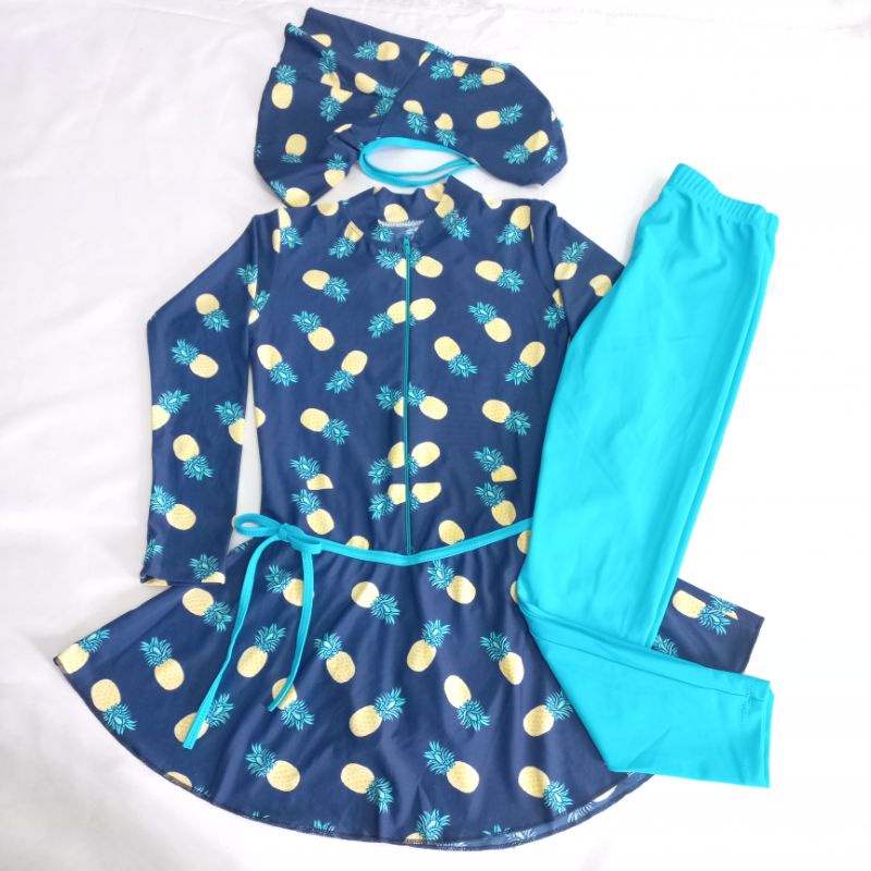 Baju Renang Muslim Anak 7-11th / Baju Renang Muslim Anak Motif / Baju Renang Muslim Murah / Baju Ren