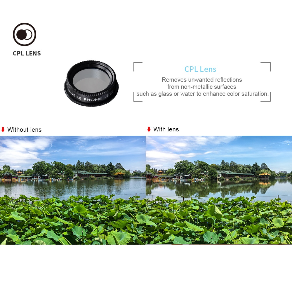 APEXEL 7 in 1 Lensa Eksternal Lens Kit APL-DG7 - APL-DG7