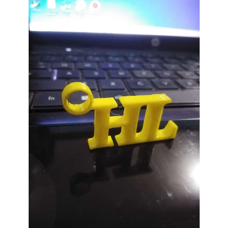 Gantungan kunci custom tiga dimensi (3D)