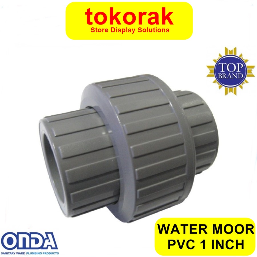 WATER MUR MOOR 1 INCH POLOS ONDA UNION SOCKET 1INCH PVC 1&quot;