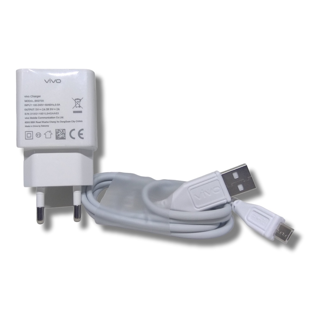 Charger Vivo Y12 Y12S Y15 Y17 Y71 Y91 Y93 Y95 Fast Charging ORIGINAL Micro USB BK-0720