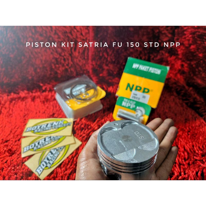 PISTON KIT/SEHER KIT SUZUKI SATRIA FU 150 KARBU PIN 16 OVZ 150|200  NPP - BOYRENK RACING