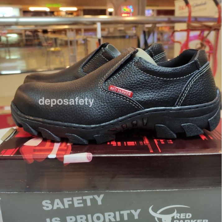 Sepatu Safety Red Parker P-182 Original - Safety Shoes Red Parker P-182 BERKUALITAS