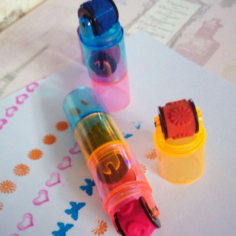 Preva Colorful Stamp Seal Anak-Anak Hadiah Anak Mainan Anak Perlengkapan Scrapbooking Mainan Lucu