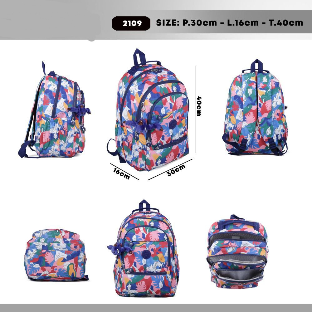 Tas Ransel sekolah besar 2109 Motif Tas laptop Tas Ransel Wanita Import muat Laptop 14inch ukuran Large. Tas Ransel BEST SELLER TERBARU BISA BAYAR DITEMPAT.!!!!