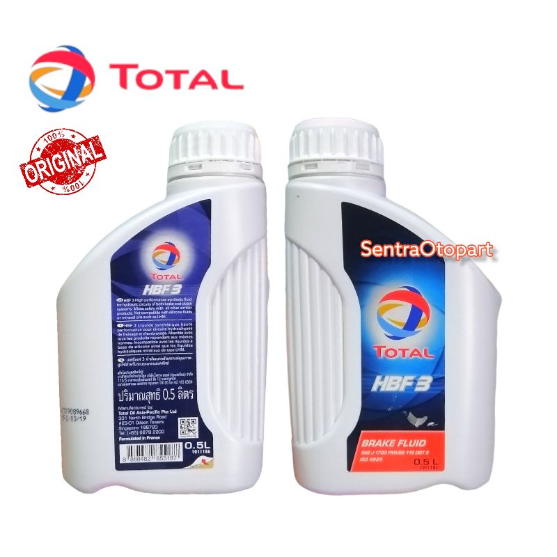 Minyak rem brake fluid dot 3 500 ml total
