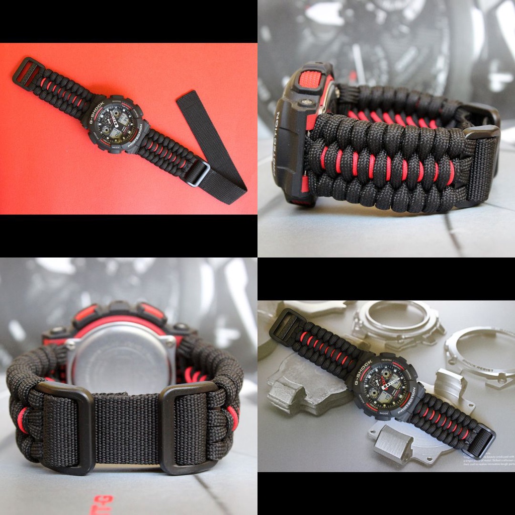 Tali Strap Jam Tangan G-Shock Paracord Murah untuk tipe DW-5000, DW-5600, DW-5900, DW-5610, DW-5900,