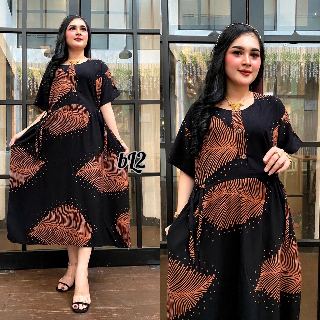 DRESS CIBI JUMBO BUSUI MOTIF TERBARU - DASTER BUMIL KANCING DEPAN - DASTER CIBI BUSUI BAHAN TEBAL