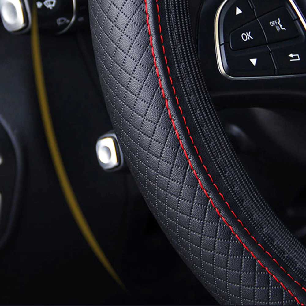 Cover Setir Mobil Bahan Kulit Steering Wheel Cover