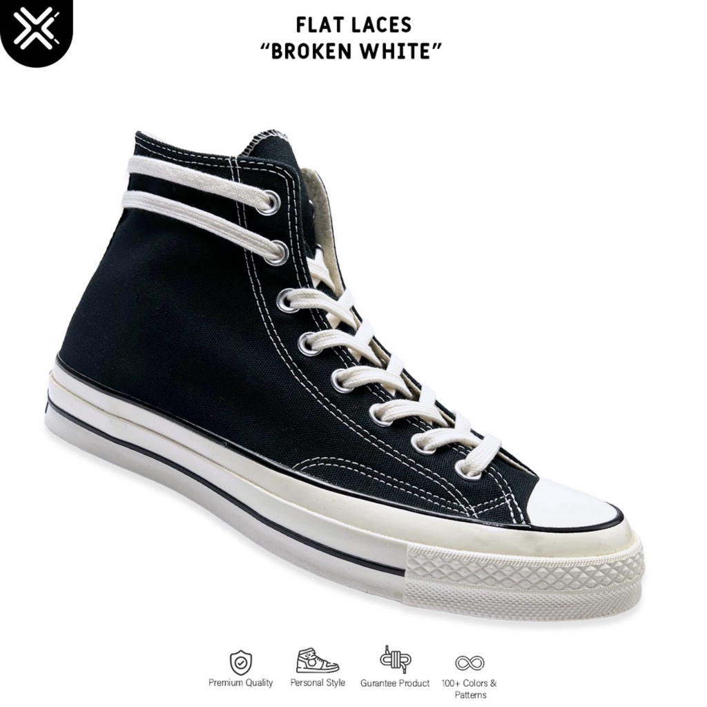 TALI SEPATU CONVERSE 70S F.O.G STYLE (FLAT LACES) | PREMIUM SHOELACES